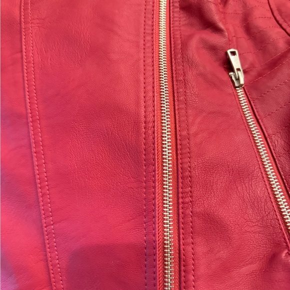 Baccini Women's Burgundy Jacket Size Large Whimsigoth, Biker, Grunge, Fairy - Picture 10 of 10